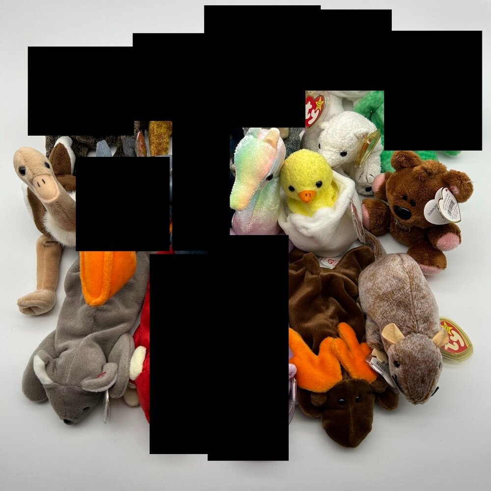 Vintage TY Beanie Babies Lot Amazing Condition 8 Pieces